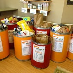 Image of food donation to MANNA food bank from Whittington Chiropractic