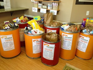 image of food collected for MANNA
