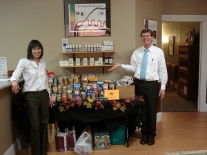 Image of Manna Food Bank donations