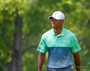 image of tiger woods on Augusta national 2015